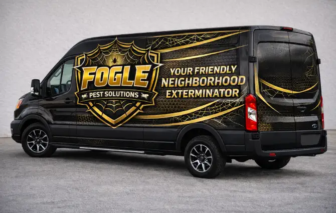 Fogle Pest Solutions Exterminator Van with Logo